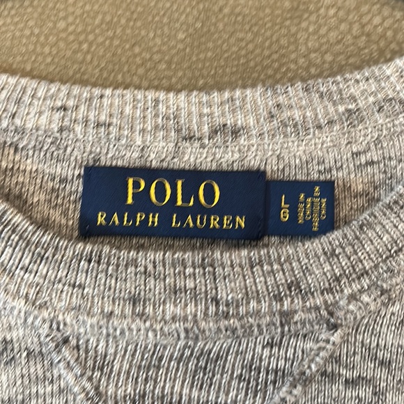 Ralph Lauren Men’s Sweater size Large color grey. - Picture 3 of 4